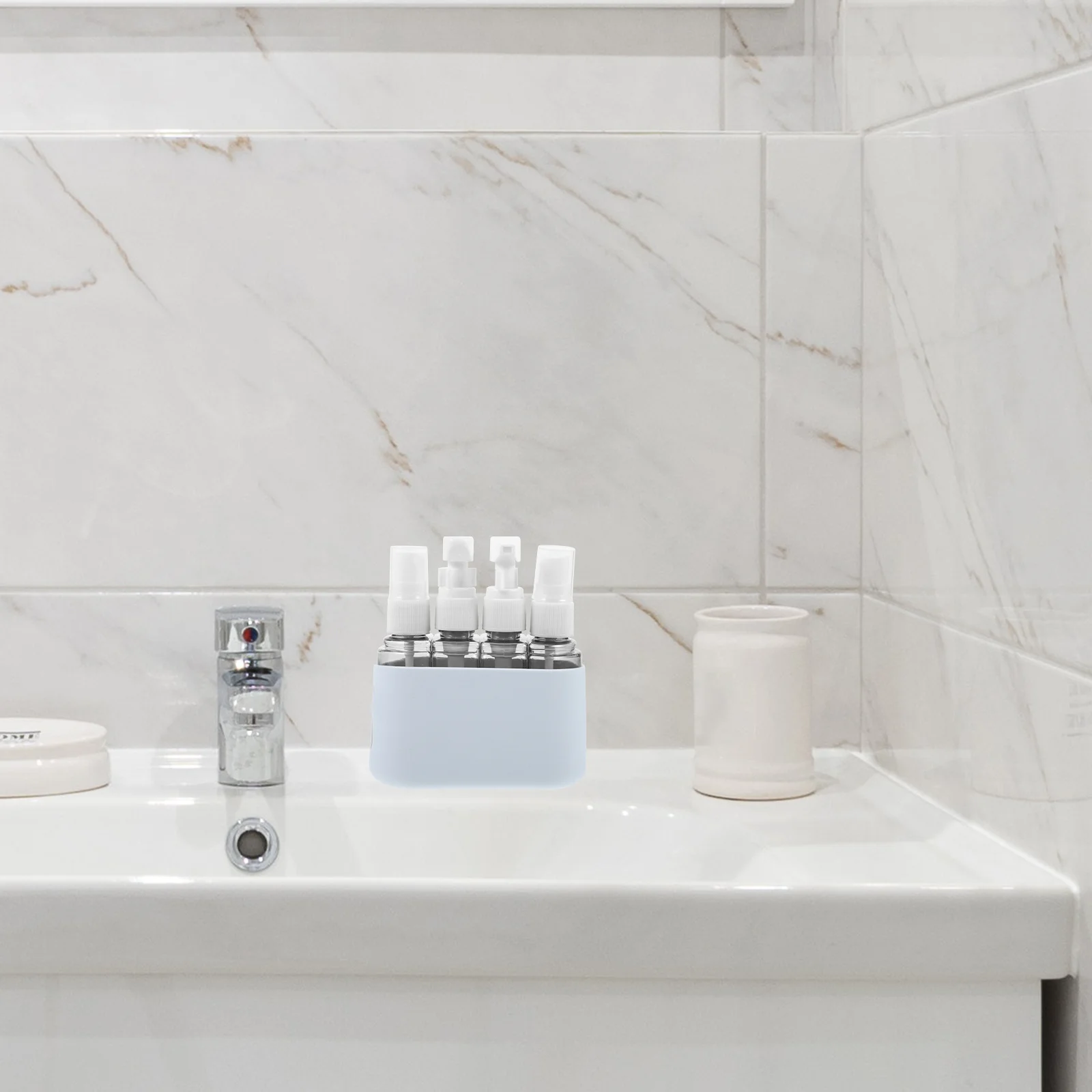 

1Set Travel Lotion Bottle Easy Refill Leakproof Reusable Silicone Container for Travel Shampoo Lotion Shower Gel