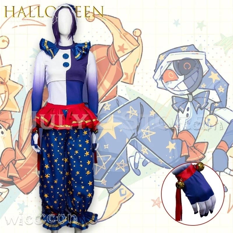 

Женский костюм на Хэллоуин MoonDro Joke r, полный комплект для косплея с макияжем, аксессуары для парика, disfraz Adulto, одежда в стиле аниме