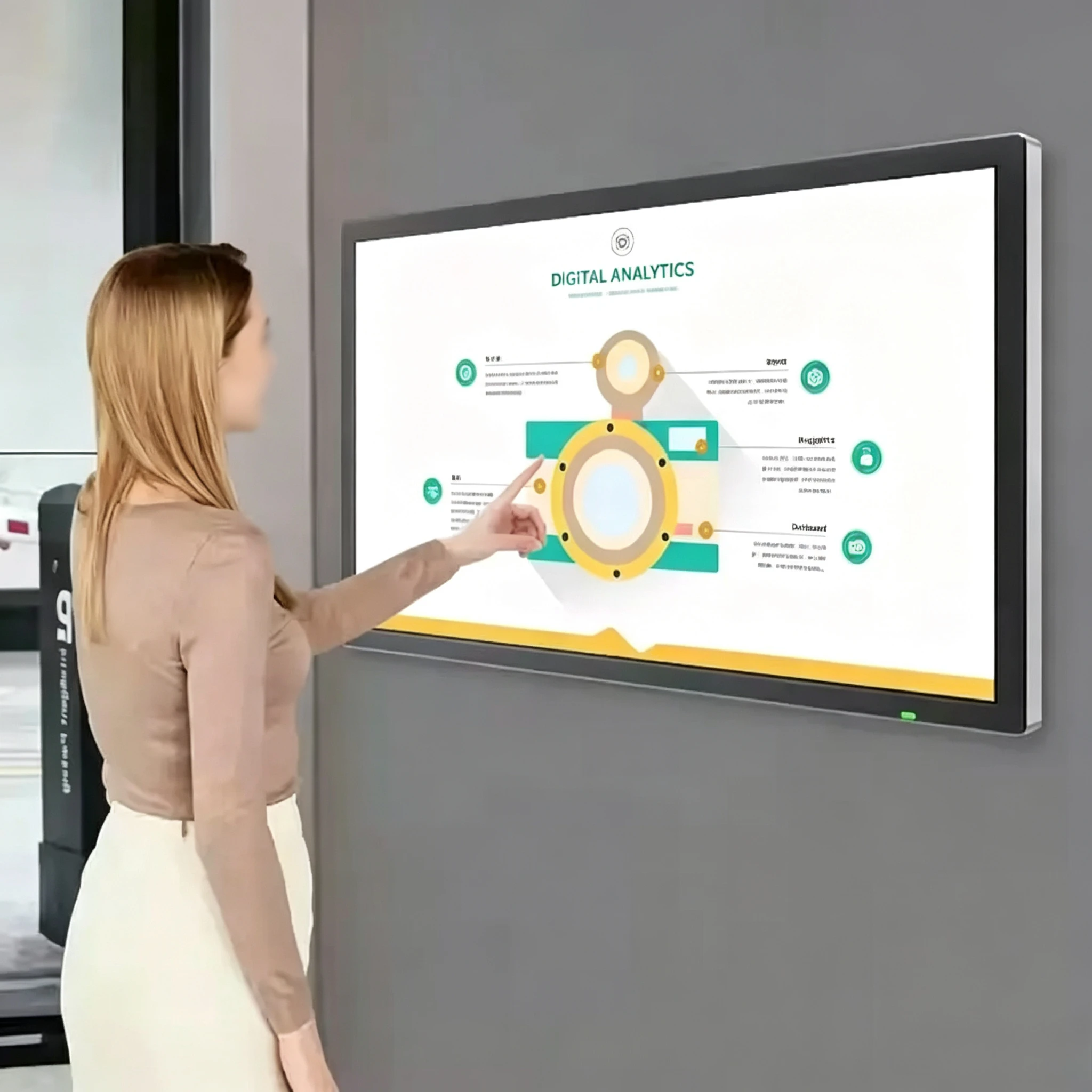High Quality All-in-One Touch Screen Monitor Digital Signage Display with Windows OS Operating System