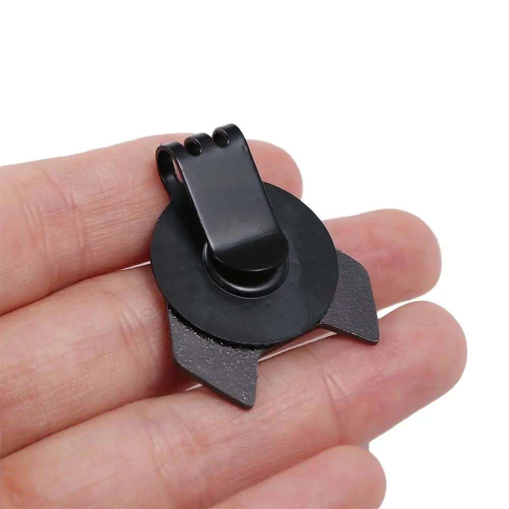 Ball Position Marker Zinc Alloy Golf Hat Clip Ball Marker Small Convenient Magnetic Golf Marker Magnetic Black/Silver Gifts