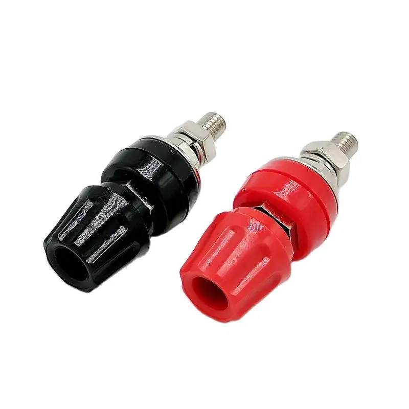 M6 Terminal PS932 High Current 50A/30VAC-60VDC with 4mm Banana Socke Panel Installation for Power Supply Load Terminal Connector