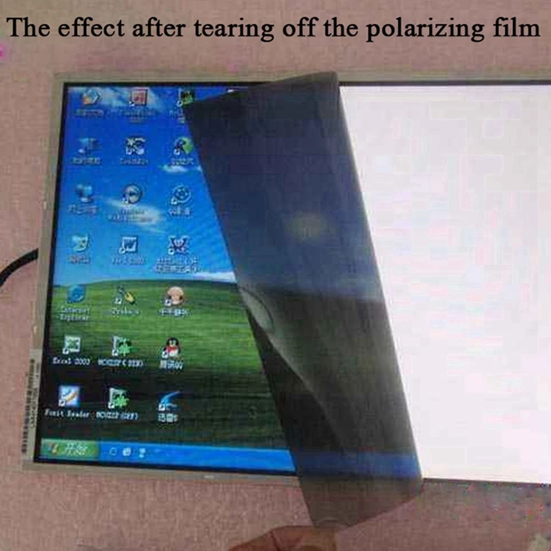 Linear Polarizer Film Polarizing Film For Polarization Photograph 10X10cm ,5PCS No Adhesive