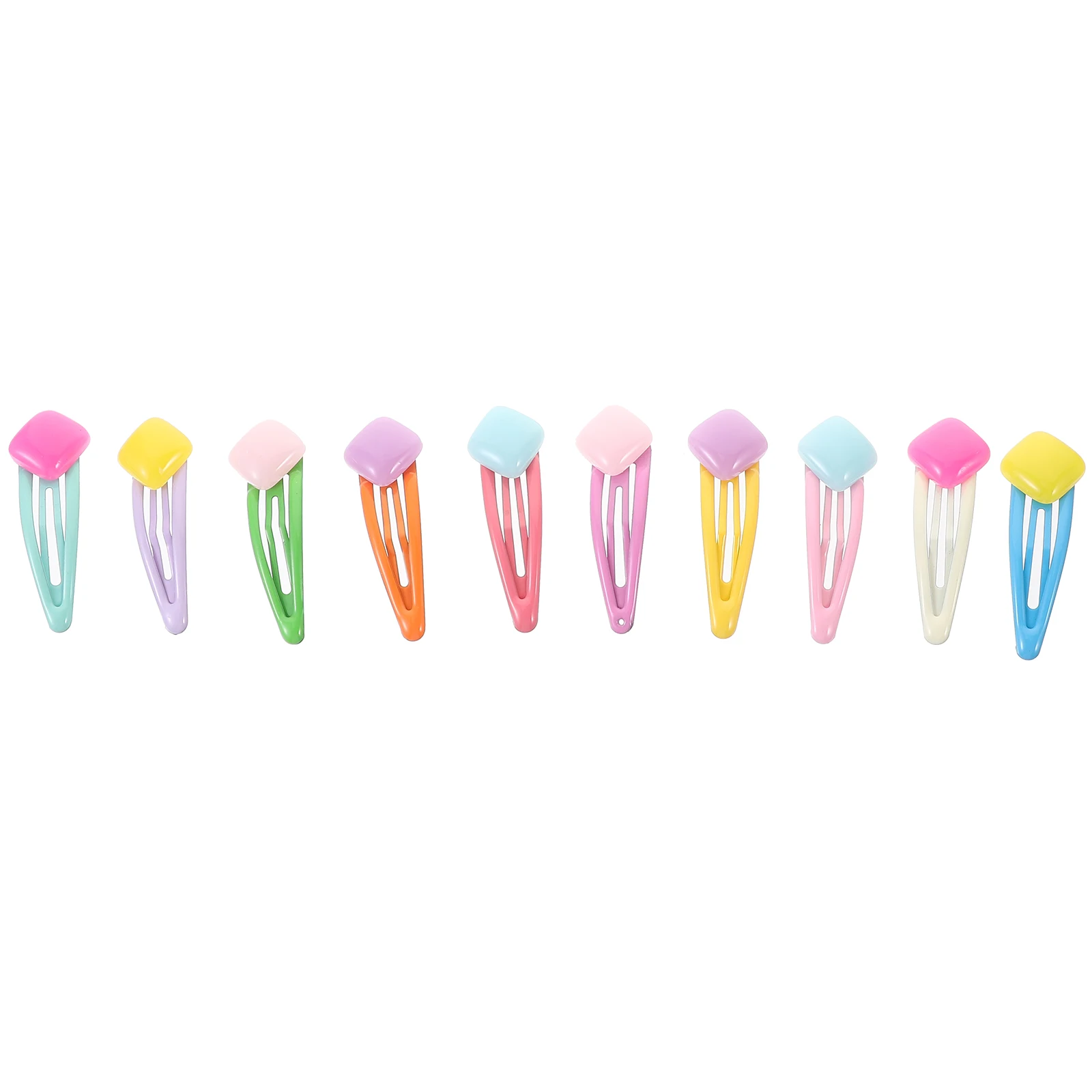 

10pcs Candy Color Clips Accessories For Women Decorative Barrettes Accessories for Women Girls Hairstyling Sectioning