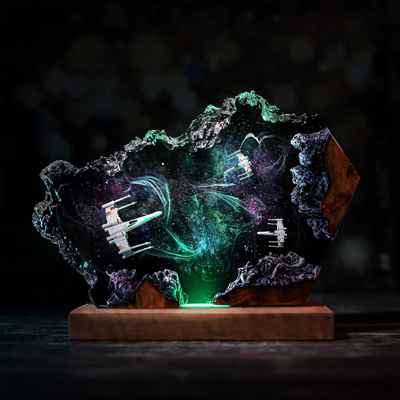 table-resin-lamp-universe-war-sence-colors-night-light-customized-spaceship-figure-creative-art-desktop-home-decor-usb-charge