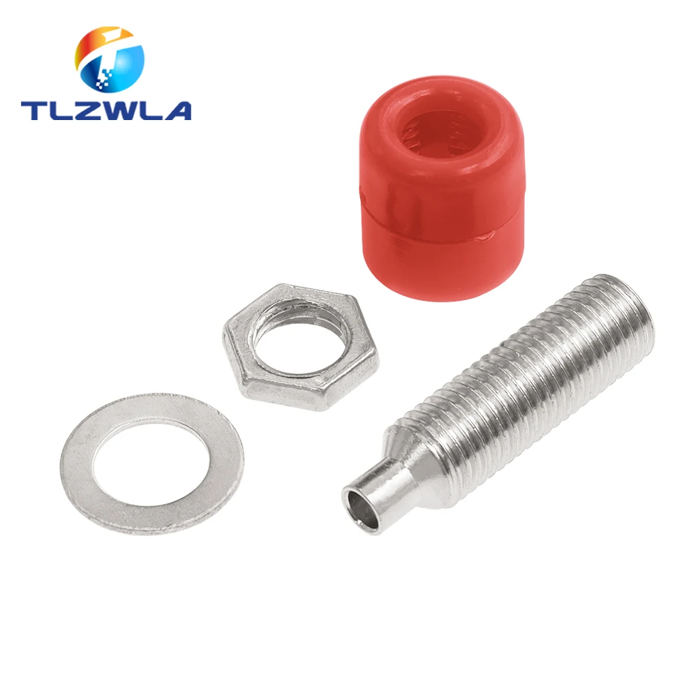 5PCS Insulated Safety 4MM Banana Plug Socket Jack Panel Mount Binding Post Connector Multimeter Socket Banana head