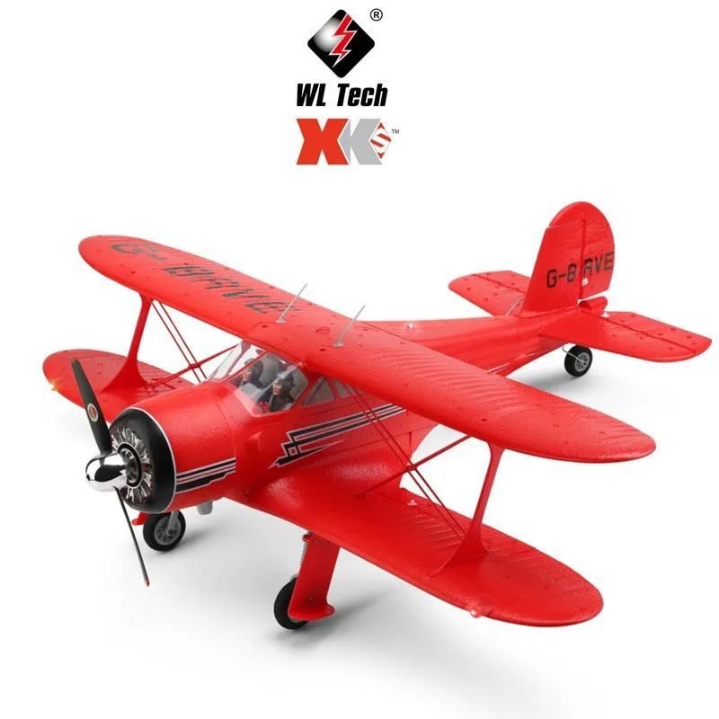 Weili Xka300-beech D17s Biplane 3d/6g System Real Aircraft Fixed Wing Remote Control Aircraft Model