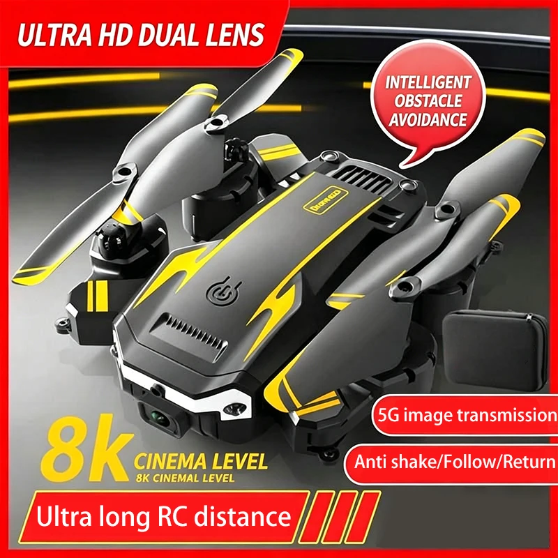 S6/G6 Smart Obstacle Avoidance Optical Flow Drone Smartphone Gesture Video Foldable Drone With 8K Camera Professional Drone