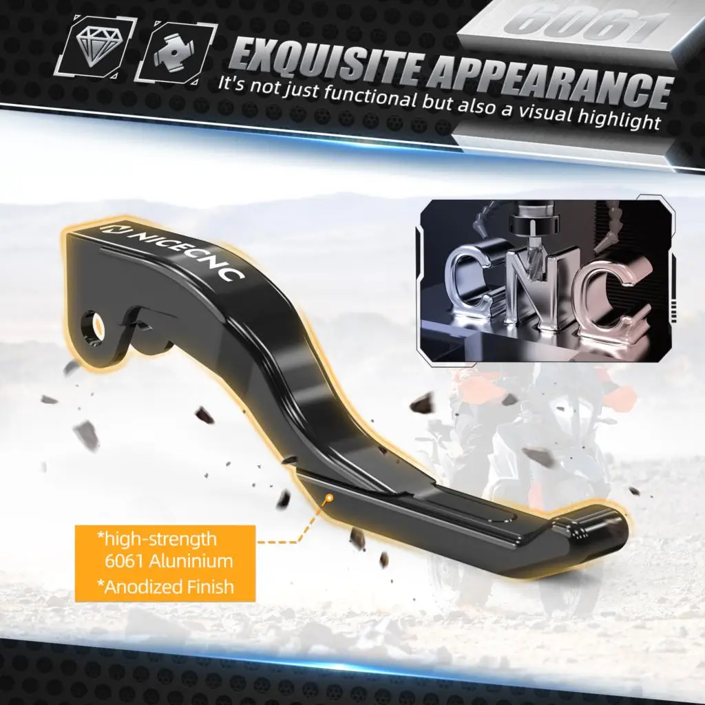 رافعة قابض فرامل قصيرة لـ KTM 890 Adventure/R 2021-2024 790 Adventure 19-24 790 Adventure R 19-20 Husqvarna Norden 901 22-24