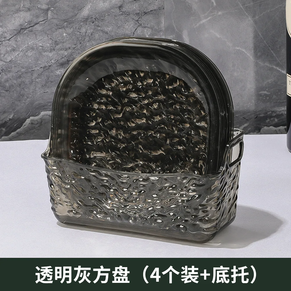 New 2025 Home Fruit Plate, for Snacks   Waste  Multi Use Snack Plate  for Bone  Fruits