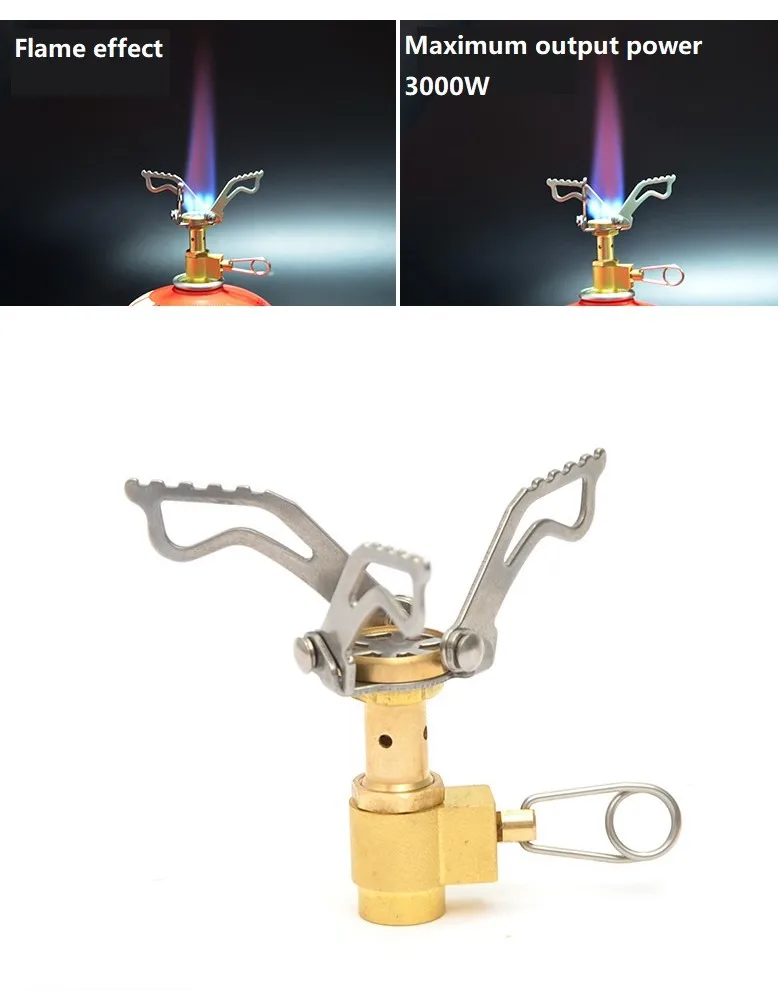 Mini Backpacking Stove Outdoor Gas Stove Camping Gas Burner Portable Stove Survival Furnace Pocket Picnic Gas Cooker