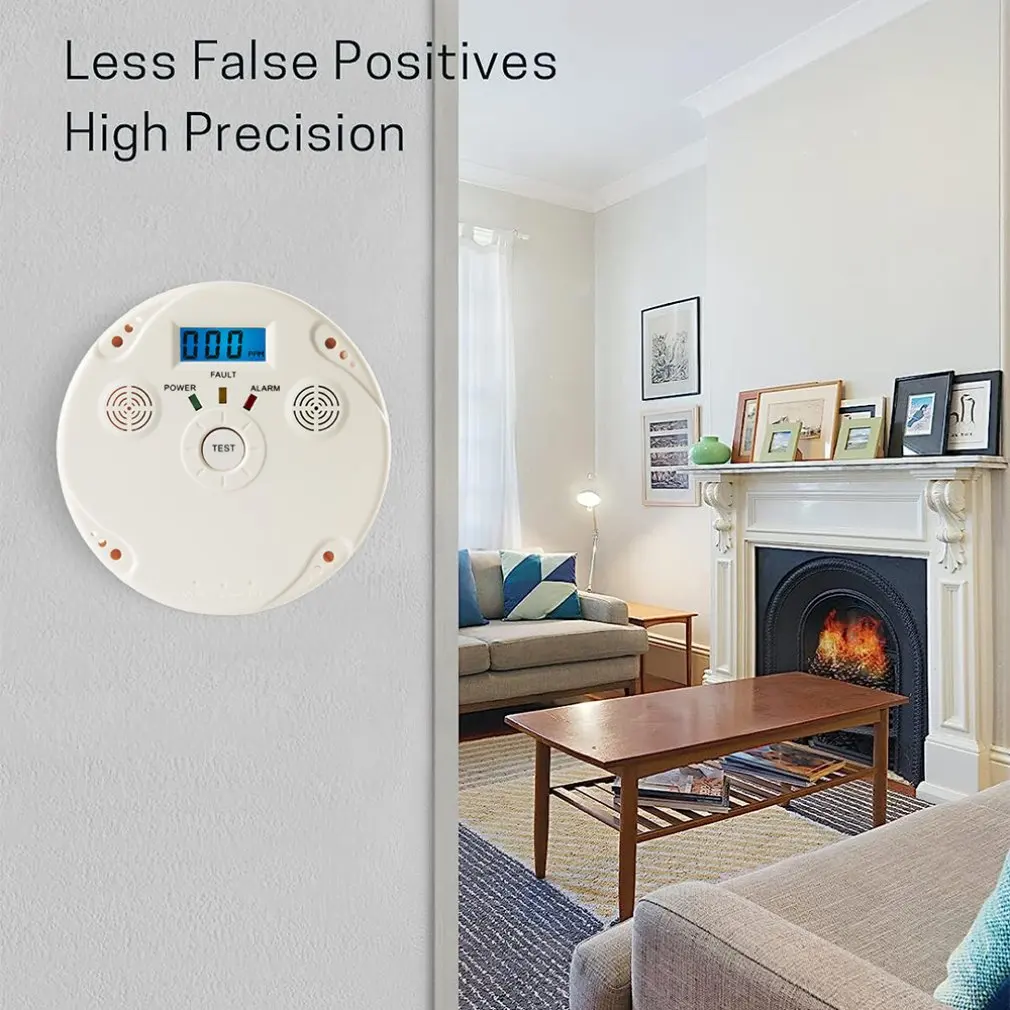 Sensor de monóxido de carbono con Wifi, Detector de fugas de CO, alarma, aplicación Smart Life, hogar inteligente, novedad