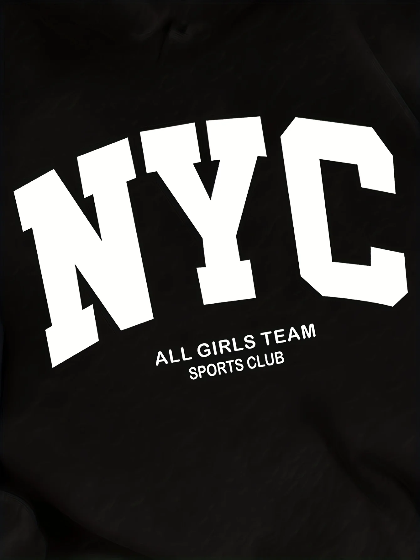 هوديي Cozy Navy Blue NYC All Team - أكمام طويلة، بلوفر كاجوال مع جيب الكنغر، طباعة "NYC ALL TEAM SPORTS CLUB" #3