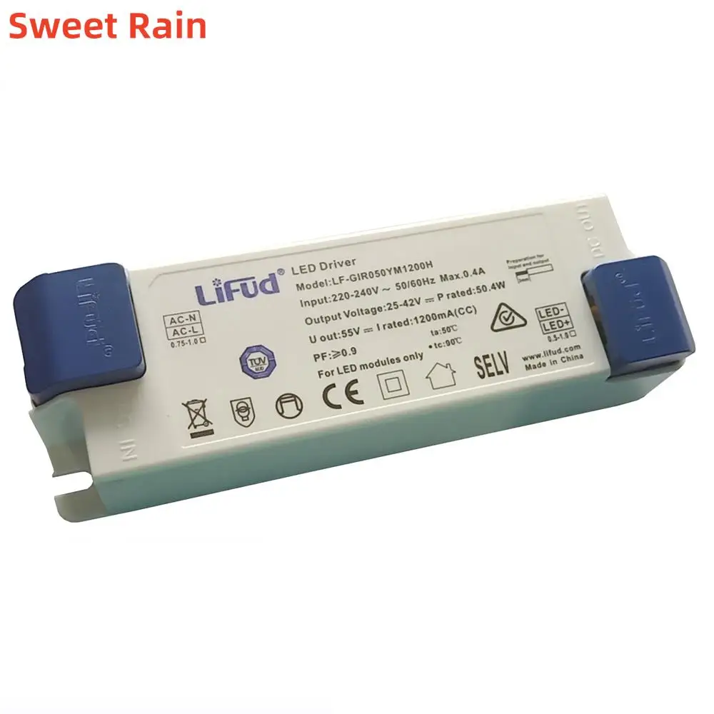 Lifud LED Driver 50W 1200mA  LF-GIR050YM1200H LED Power Supply Panel/Down/Track Light Driver for LED Luminair LF-GIR050YS1200H