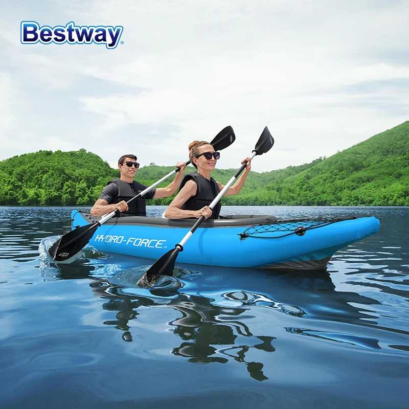 Bestway 65131/65115 Professional Inflatable Fishing Kayak - Durable PVC Material, Portable, Lightweight, Easy to Assemble