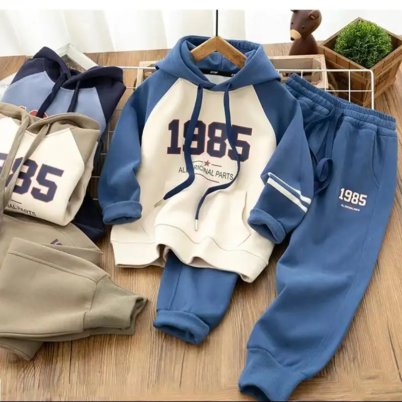 Kids Tracksuit For Boy Sets For Children Boys Hoodies and Pants 2Pcs Outfit Sets Junior Kids 3 4 6 8 10 12 Year 2024 New