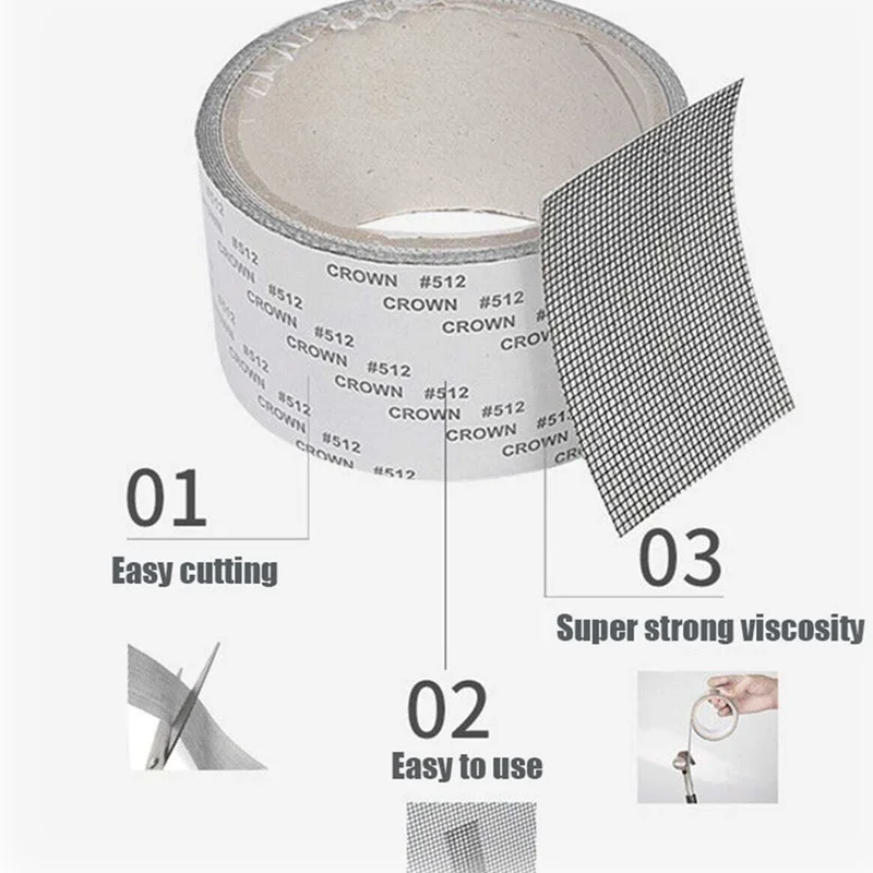 Mosquito Proof Screen Window Patching Hole Patching Self-Adhesive Sand Window Mesh Subsidy Magic Tape Hole Breaking Tool