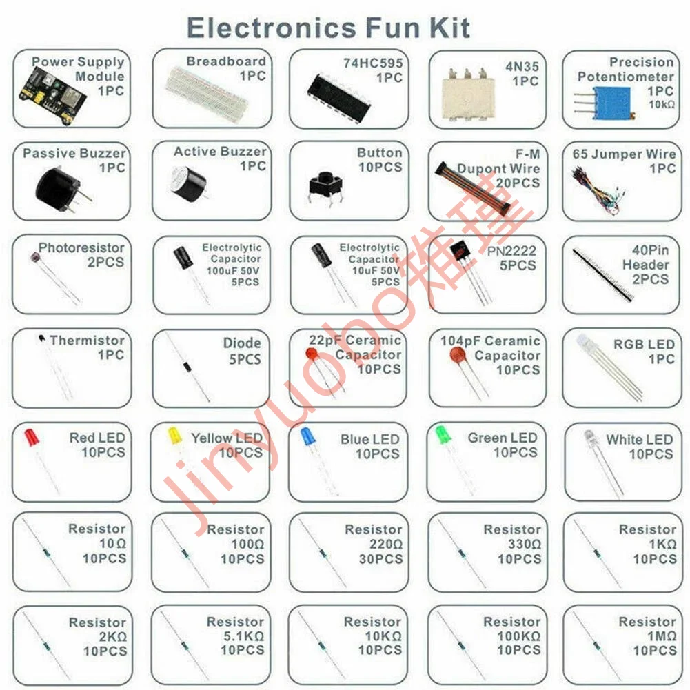 مجموعة واحدة من مجموعة اللوح ذات 830 فتحة MB-102 مناسبة لمجموعة أدوات المبتدئين في حزمة مكونات UNO R3