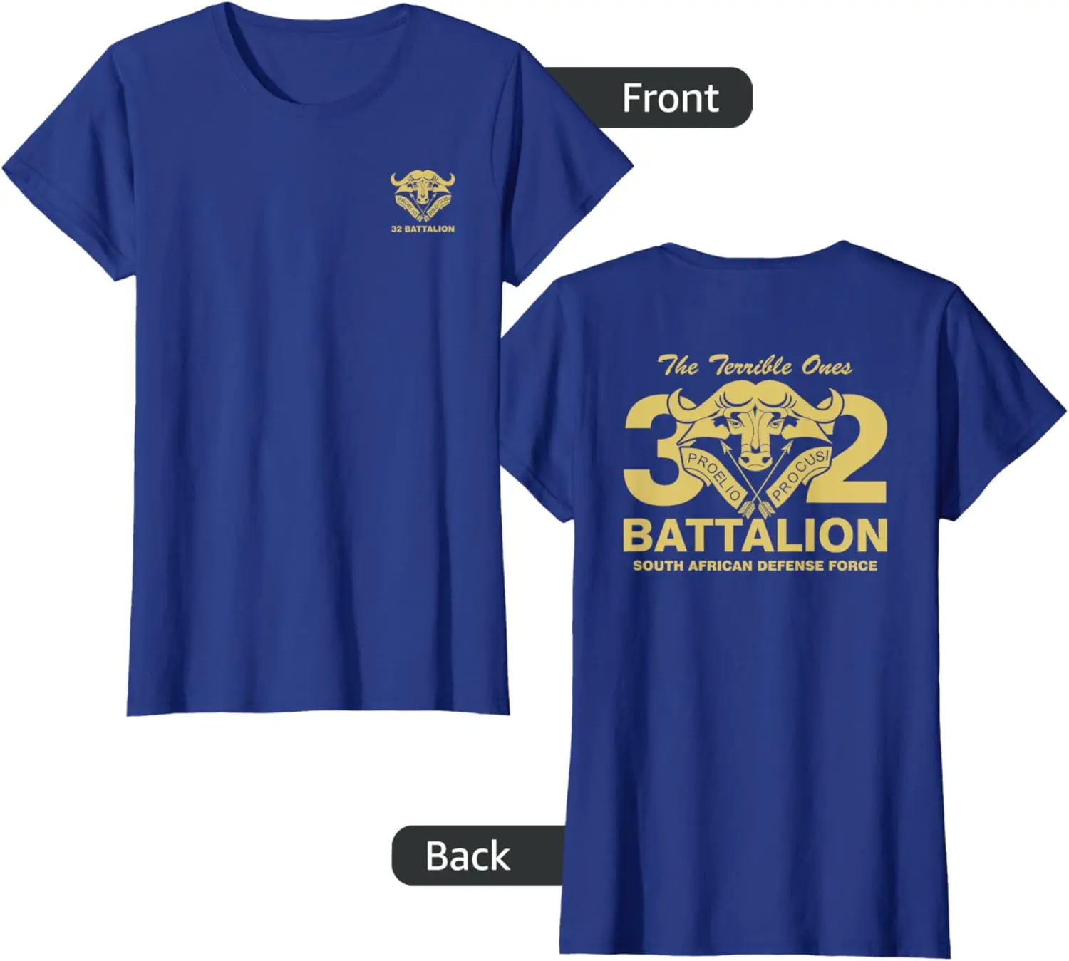 Buffalo 32 Battalion South African Army T-Shirt Short Sleeve Casual 100% Cotton Shirt