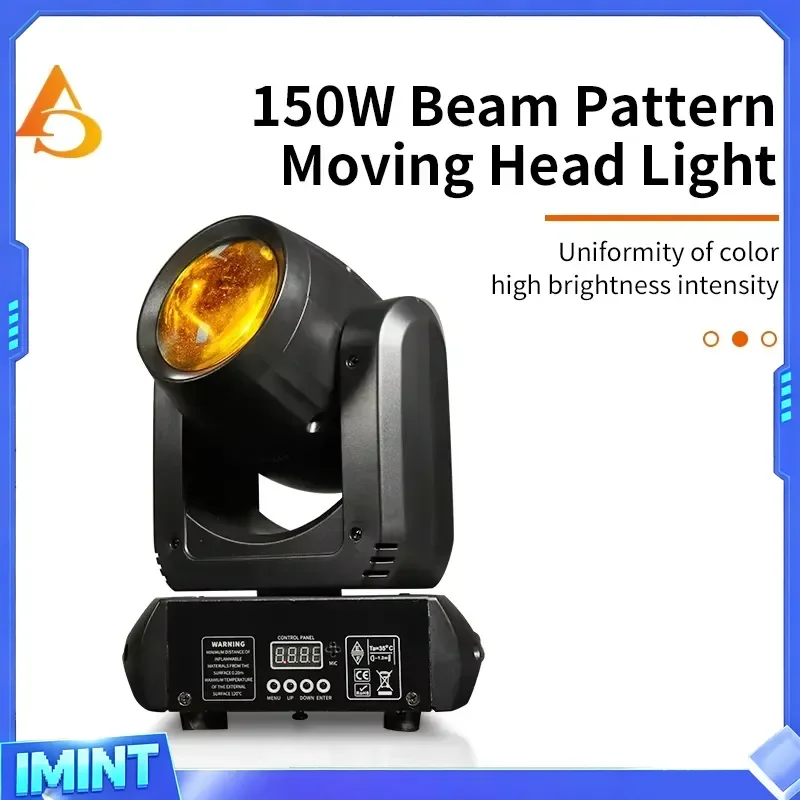 Mini 150W Beam Pattern Moving Head Light DMX512 Lightweight Spot Gobo Stage Lighting For DJ Disco Home Party Club Show