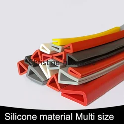 1/3/5M Silicone U-Type Edge Banding Strip Multicolor Rubber Car Door Protector Sealing Bar For Glass, Metal Panel Anti-Collision