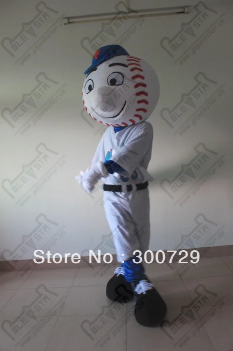 

2026 New Adult Hot Sale Foam Cute Doll Mr Met Cartoon Mascot Costume Plush Christmas Fancy Dress Halloween Mascot Costume