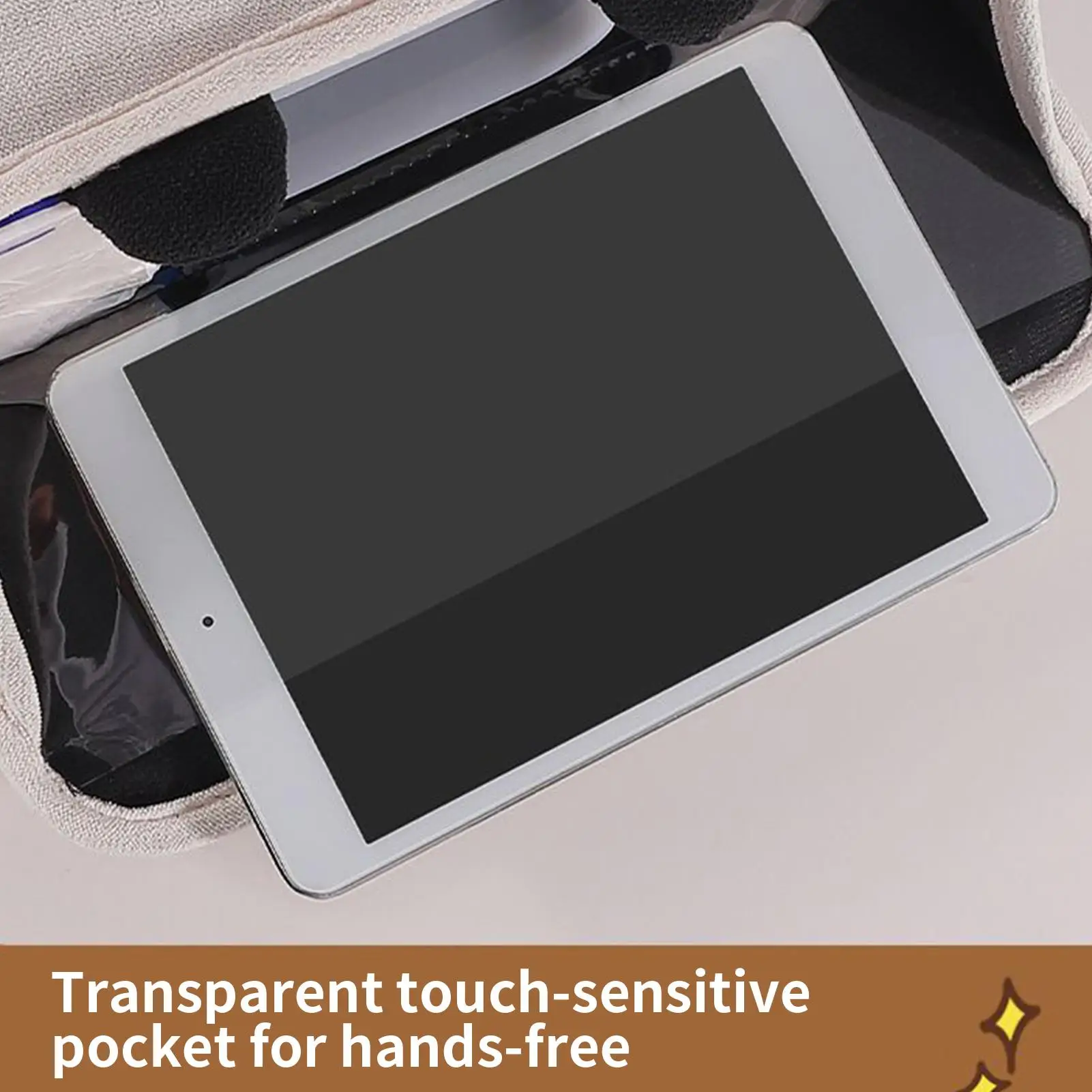 Backseat Organizer Multifunctional Wear-Resistant Soft Storage Box Behind The Seat Organizer For Family Friends Mobile Phones