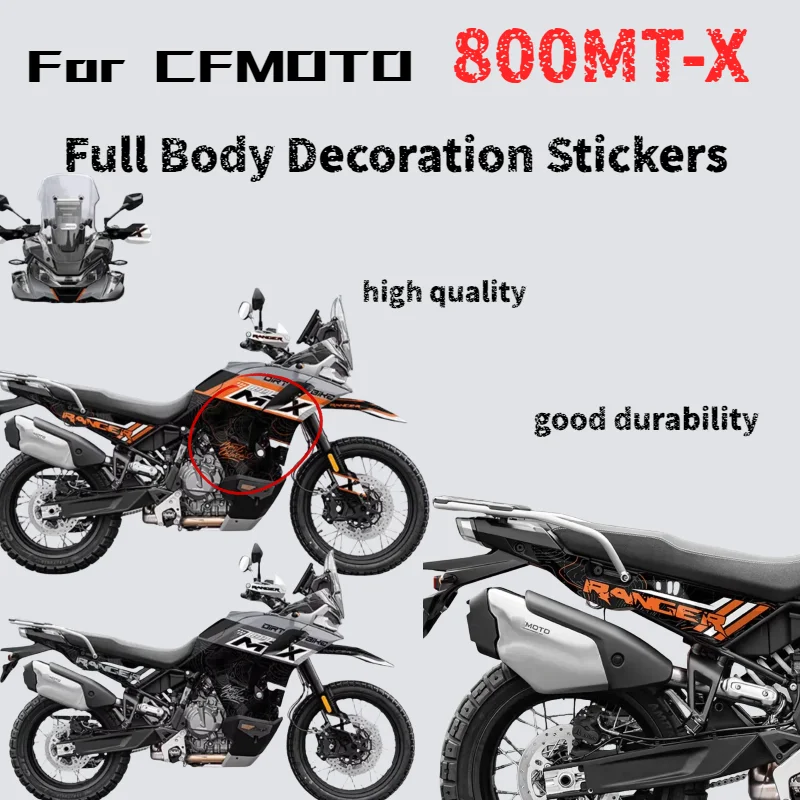 

Для полных автомобильных принтов CFMOTO 800MT-X, персонализированные наклейки на кузов, декоративные наклейки, модифицированные аксессуары CFMOTO 800MT-X