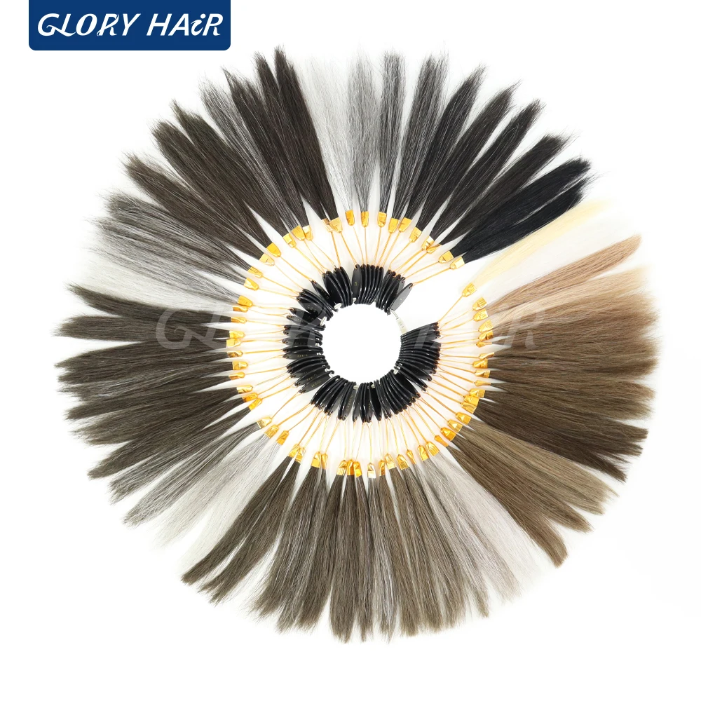 Man's Easy Color Ring Human Hair Men Color Chart Barber Salon Men Hair Color Palette Simple Hair Swatch Chart Tool