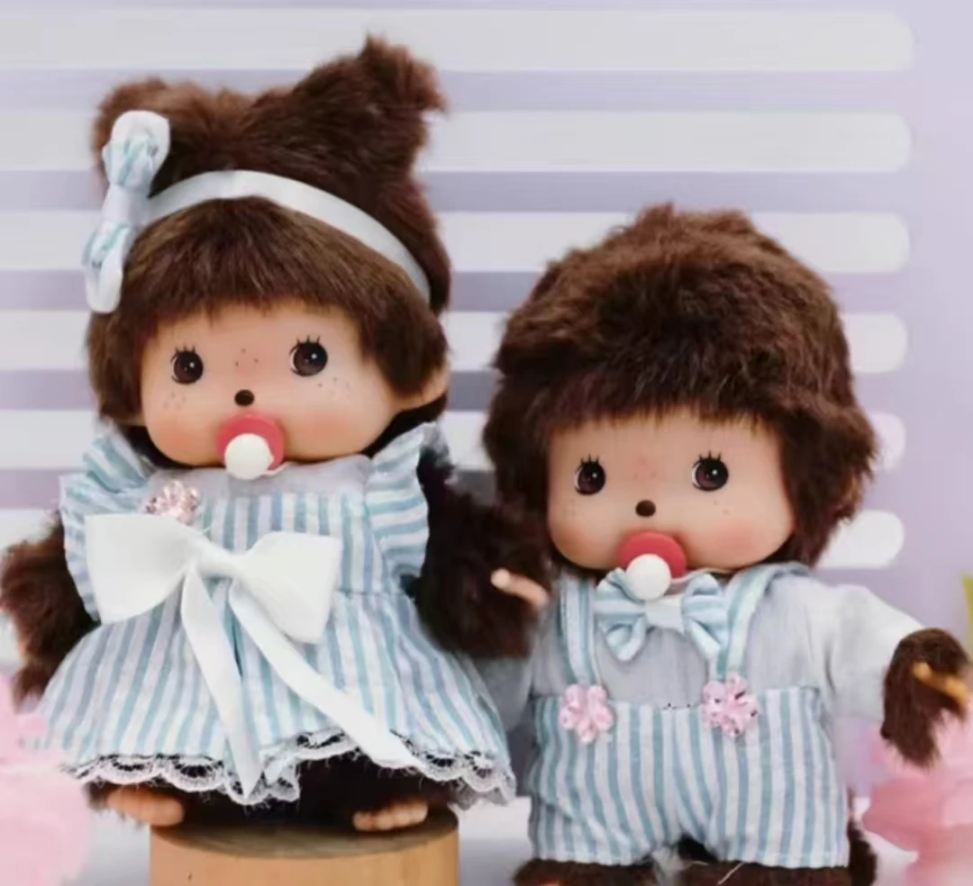 Material de algodón PP de 15cm, mono mongol Monchi, juguete de peluche de apariencia bonita múltiple, regalo de cumpleaños suave y cómodo para niños