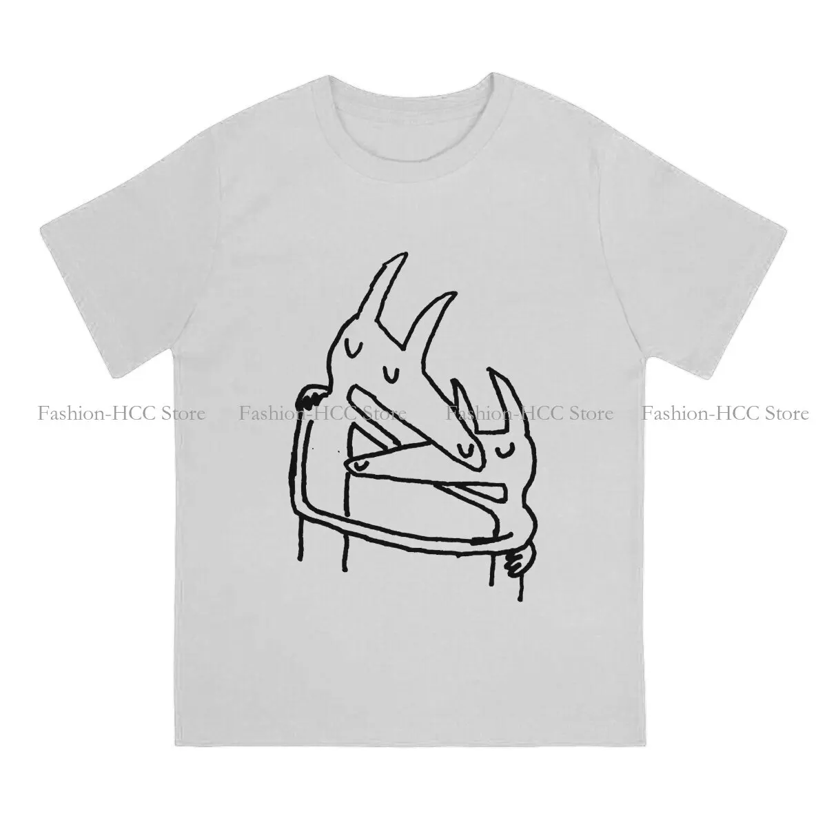 Twin Fantasy O Neck TShirt Dog Cute Animal Classic Polyester T Shirt Man's Clothes Individuality