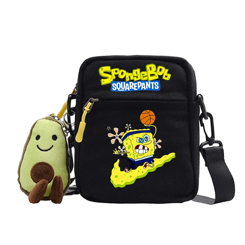 SpongeBob SquarePants Crossbody Bag Patrick Star Crossbody Bag Pendant Cute Cartoon Printing Shoulder Bags Girls Birthday Gifts