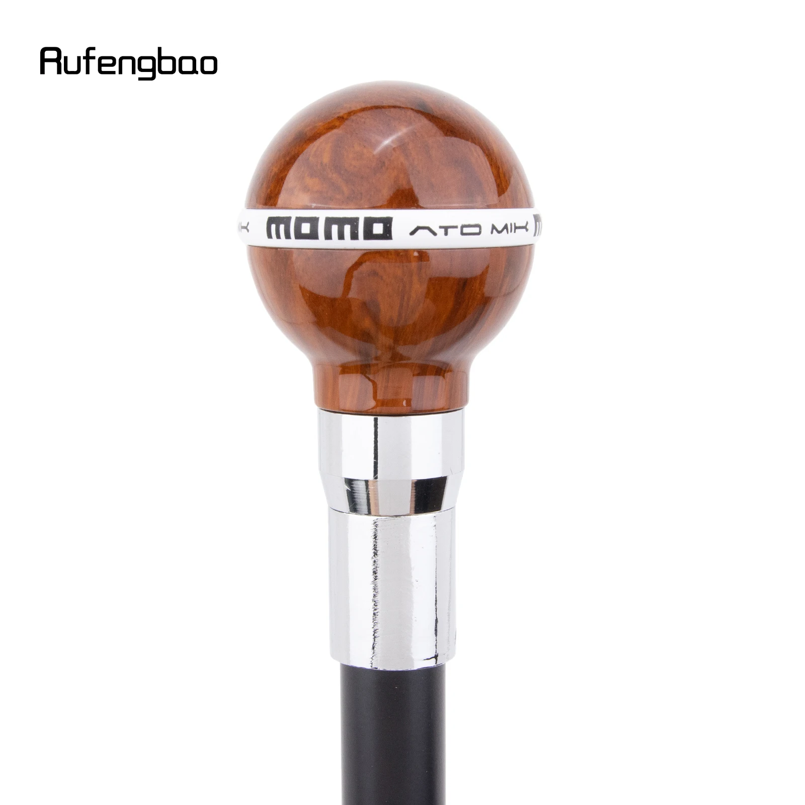 البني الأبيض الكرة الفضة عصا للمشي الأزياء الزخرفية عصا للمشي أنيقة تأثيري قصب Crosier أداء المرحلة قصب 92 سنتيمتر