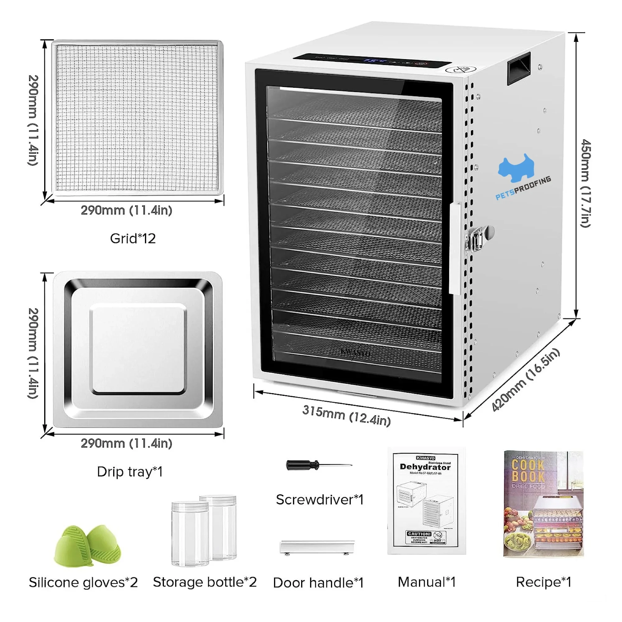 Digital Commercial Food Dehydrator Fruit Drying Oven Commercial Vegetable Dryer Machine Fruit Dehydration Machinery for Sale