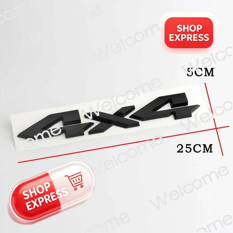 4X4 LIMITED New Emblem Rear Trunk Label Car Stickers for Dodge RAM 4x4 RAM 1500 2500 Pickup Truck Body Refit Logo Accessories - view 6