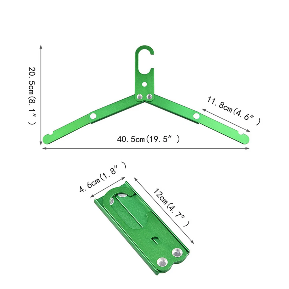 Aluminum Alloy Coat Hanger Portable Outdoor Camping Coat Drying Rack Space-saving Metal Hangers for Outdoor Camping