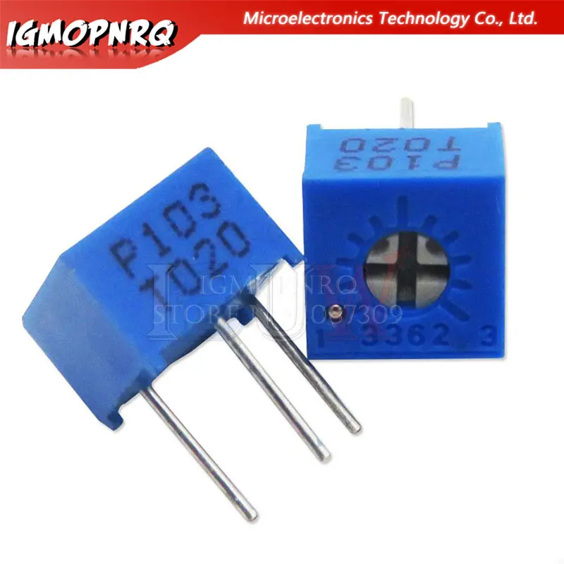 10PCS 3362P resistance 101 201 501 102 202 502 103  Trimpo Trimmer Potentiometer 3362 500R 1K 2K 5K 10K 20K 50K 100K