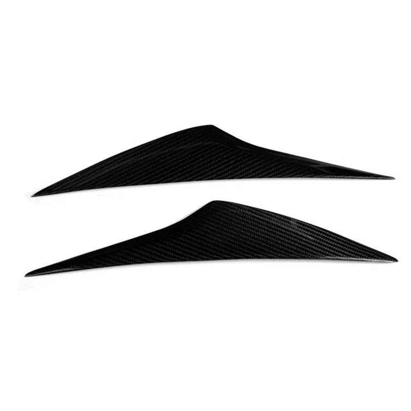 

Car Front Headlight Eyebrow Head Light Eyelid Eyebrow Carbon Fiber Trim For Mazda 3 2014-2016