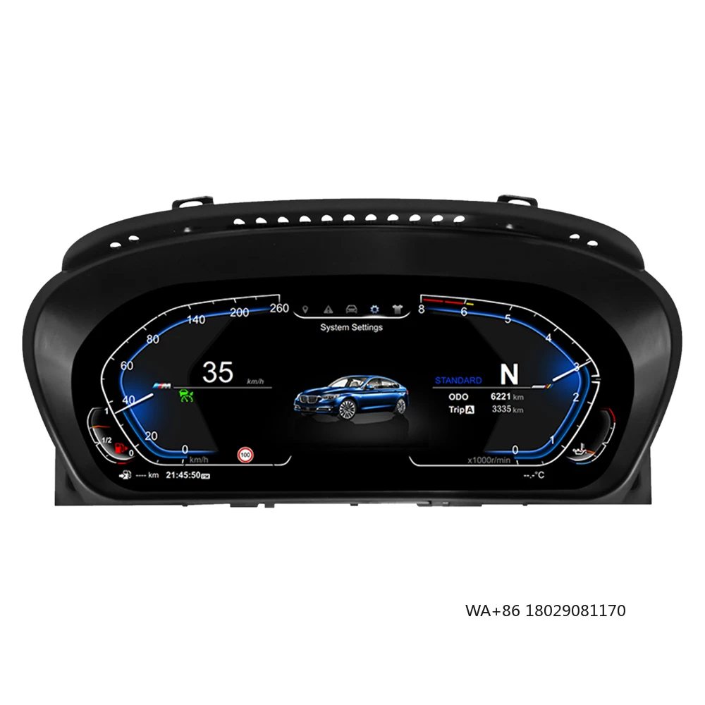 12.3 بوصة سيارة LCD أداة رقمية العنقودية ل X5 E70 X6 E71 CCC CIC 2006-2013 ترقية عداد السرعة قمرة القيادة لينكس #1