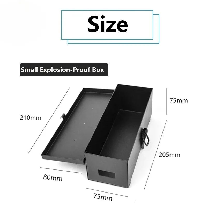 RC Cars Parts Model ship aircraft Lithium Nickel Battery Fireproof Explosion-proof Metal Box Safe Storage Protection boxes