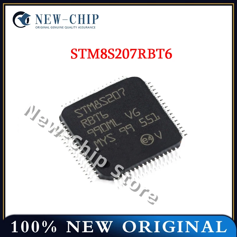 1PCS-50PCS/LOT   STM8S207RBT6   LQFP-64   24MHz/128KB   New Original