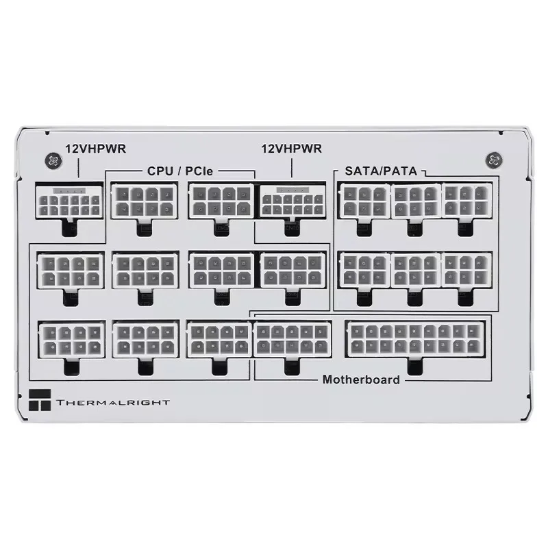 Imagem -04 - Thermalright-caixa do Computador Totalmente Modular Fonte de Alimentação Branca 100240v Atx3.0 Pci-e5.0 Medalha de Platina Tr-tp1350-w