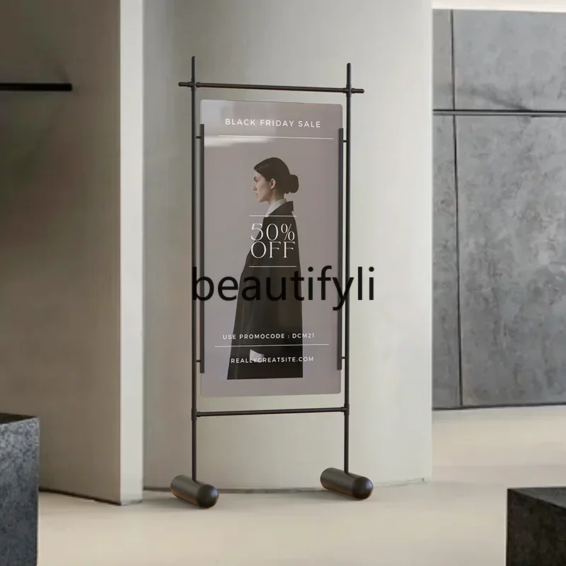 2003 Advertising display stand Poster stand Shopping mall activities Standing brand Acrylic sign customization