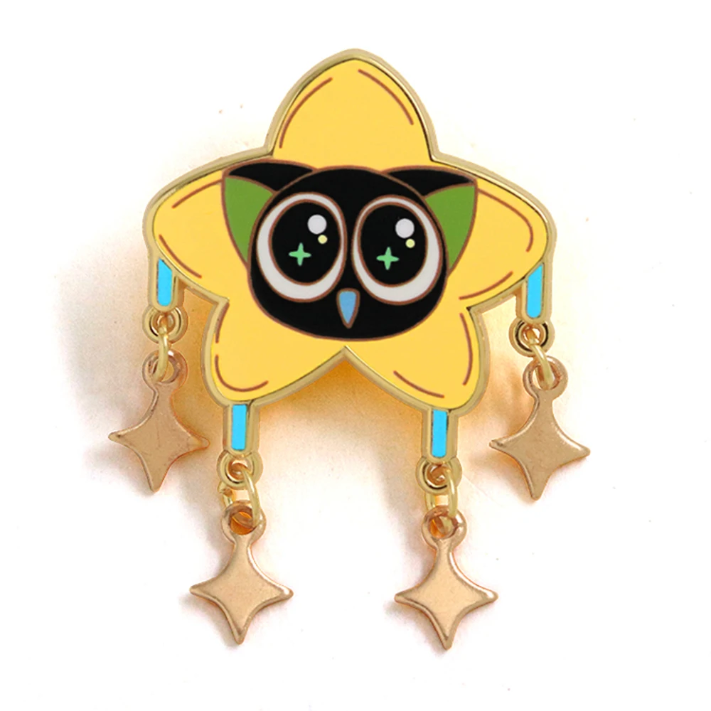 Luo Xiaohei Badge Cute Cat Demon Enamel Pin Chinese Animated Film The Legend of LuoXiaohei Peripheral Star Pendant Brooch