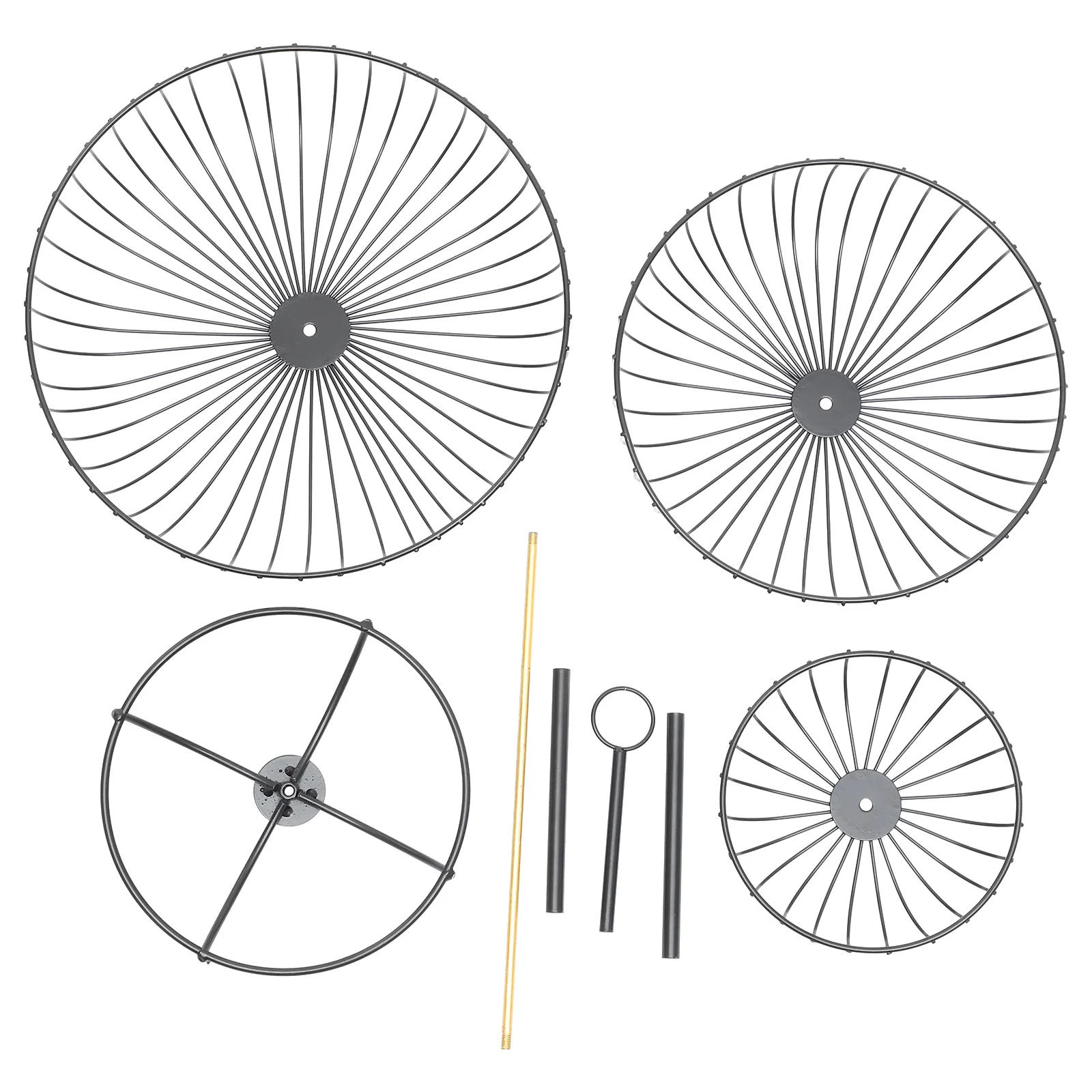 

3 Tier Fruit Basket Premium Iron Multi-Layer Snacks Serving Tray for Home Office Party Desktop Decorative Storage Kitchen Use