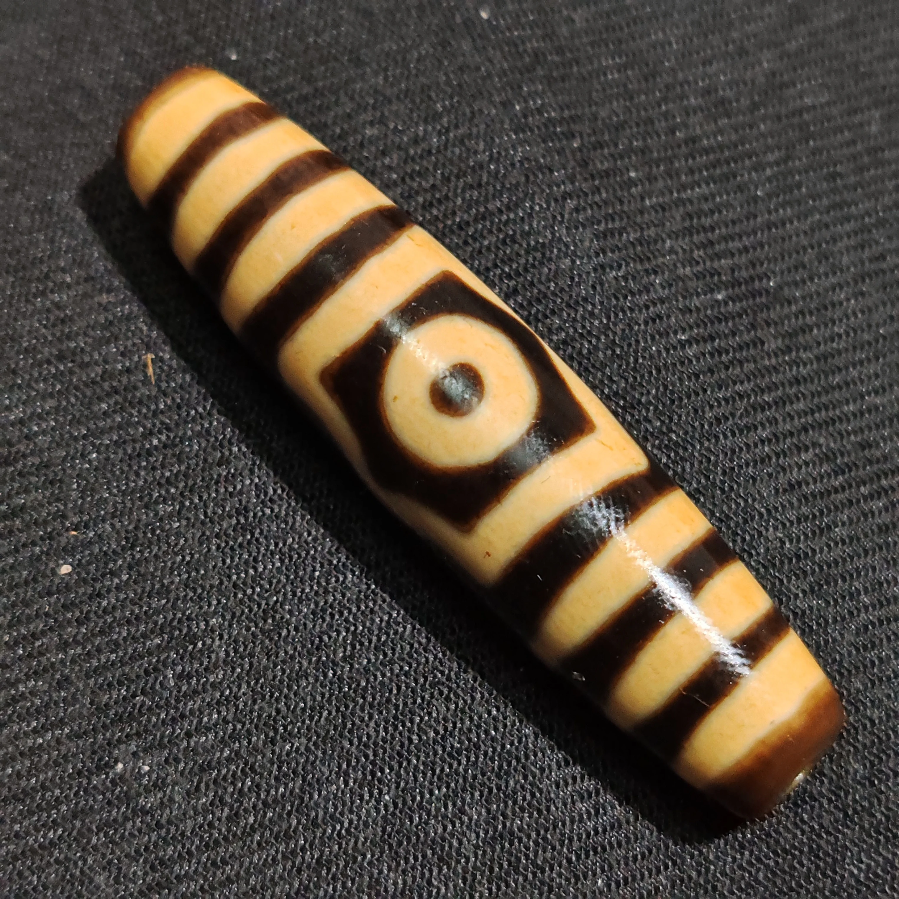 

Тибетская Тайваньская инфильтрация, высокое масло, патина, 54*13 мм, зуб, желтый, 3-глазый агат, Tianzhu, аксессуар для самостоятельного изготовления Dzi