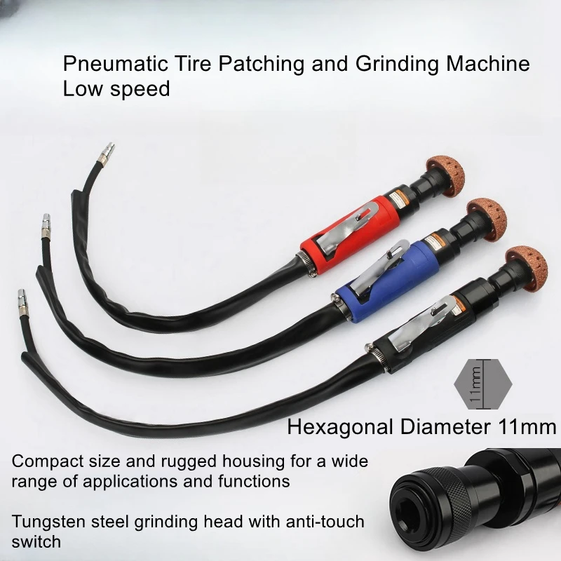 Low-speed pneumatic car tire patching and grinding machine buffer de-gumming grinding and polishing machine