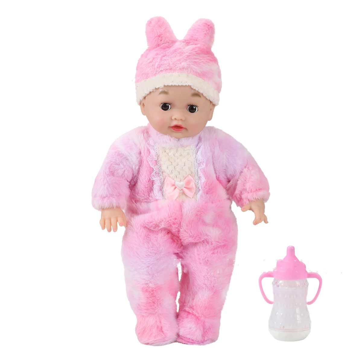 46CM Reborn Doll Toy Simulated Function Plush Vinyl Doll Toys Including Doll Clothes And Hats The Best Children's Holiday Gift