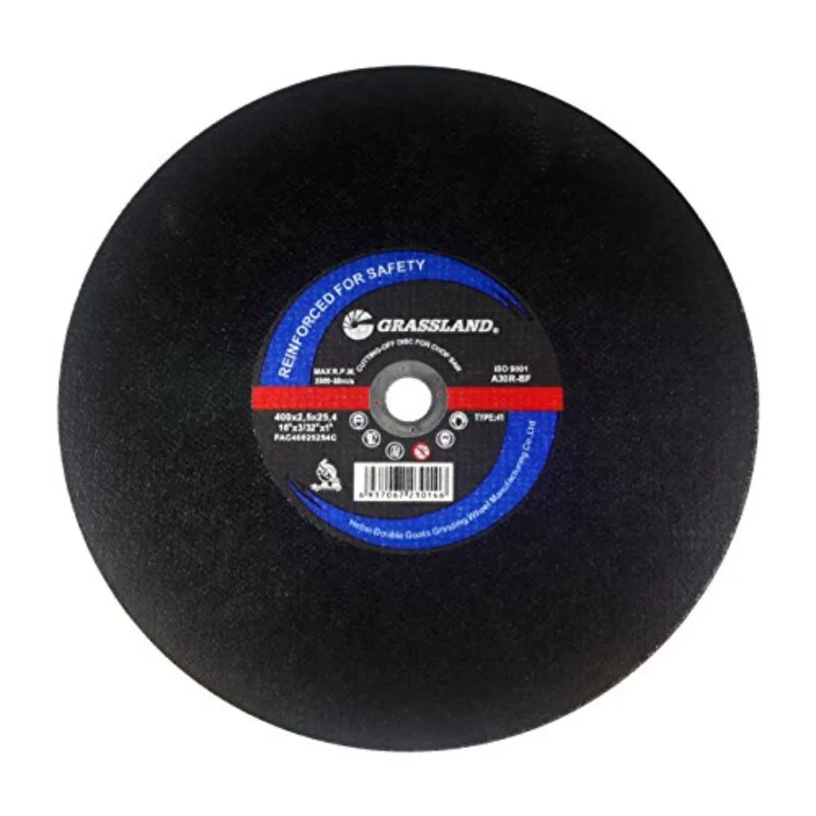 

16 x 3/32 x 1 Стальной отрезной диск для пильных машин T41, упаковка 10 шт., темно-серый, высокая эффективность резки