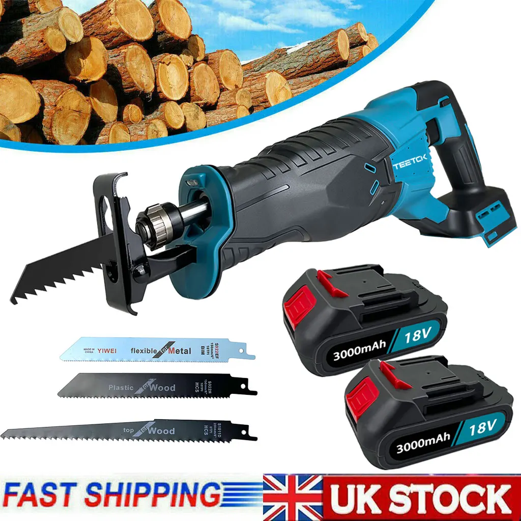 Para Makita DJR185Z sierra recíproca inalámbrica 18V batería de iones de litio Mini madera Metal PVC corte de tubos energía alternativa con 2 baterías