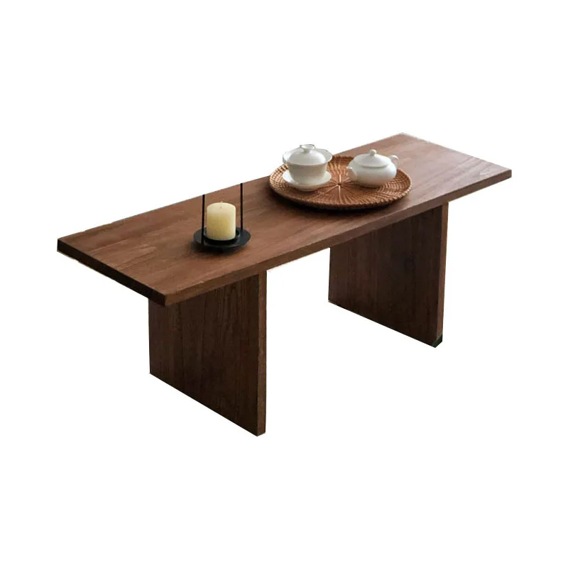 

Living room home solid wood square table minimalist retro style simple modern creativity